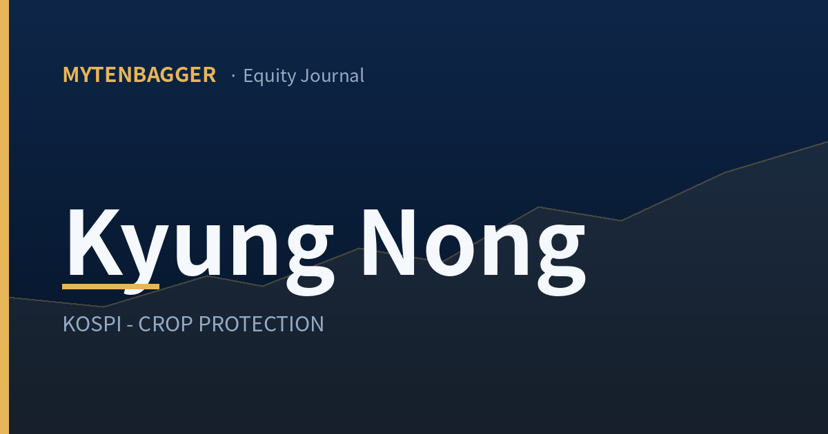 Kyung Nong Earnings Peak by June and Shrink by December