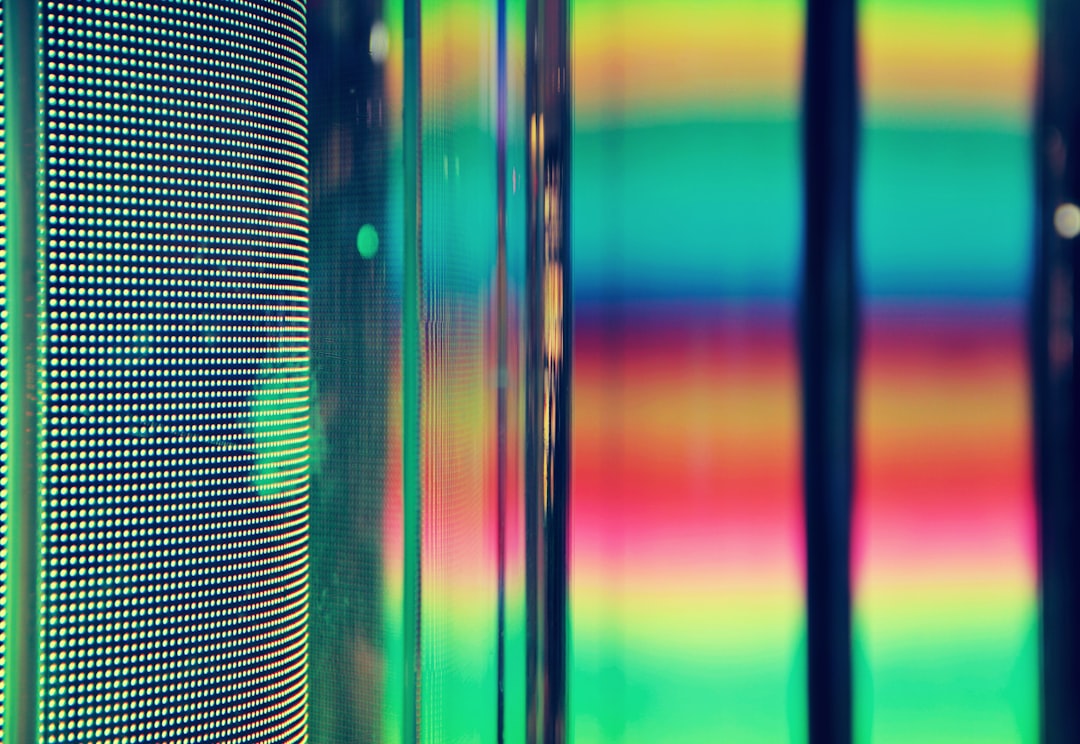 Close-up a display screen accompanying this LG Display stock analysis