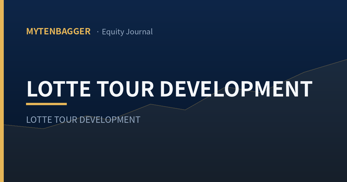 Lotte Tour Development stock analysis cover image