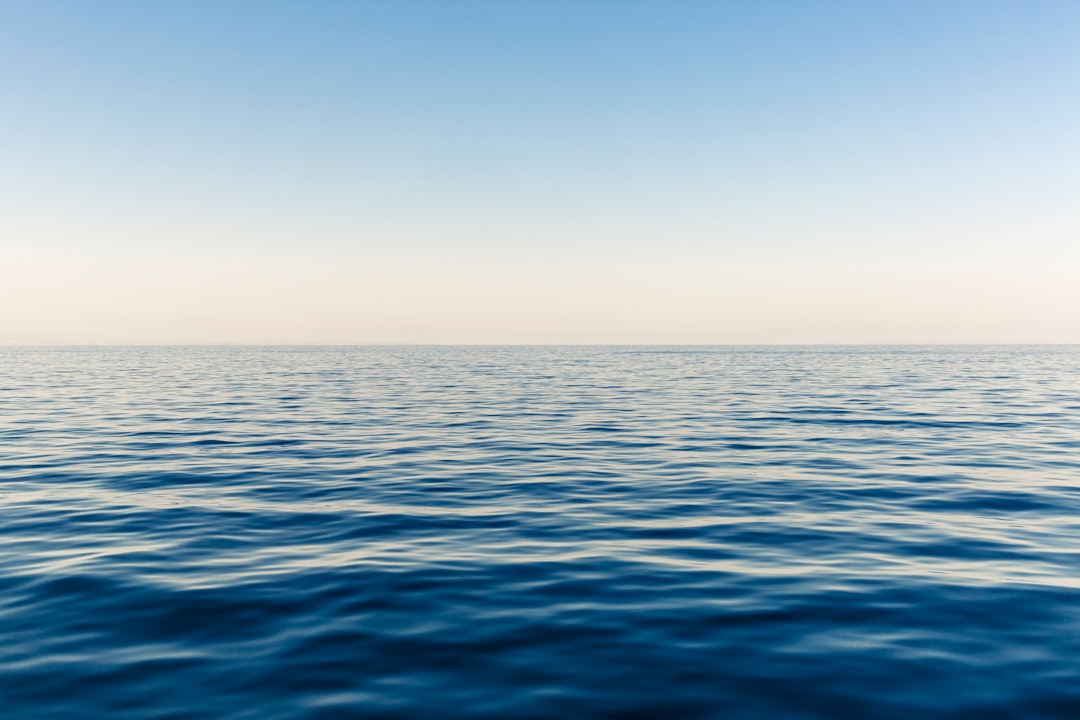 Open sea at first light near an LS Marine Solution stock construction route