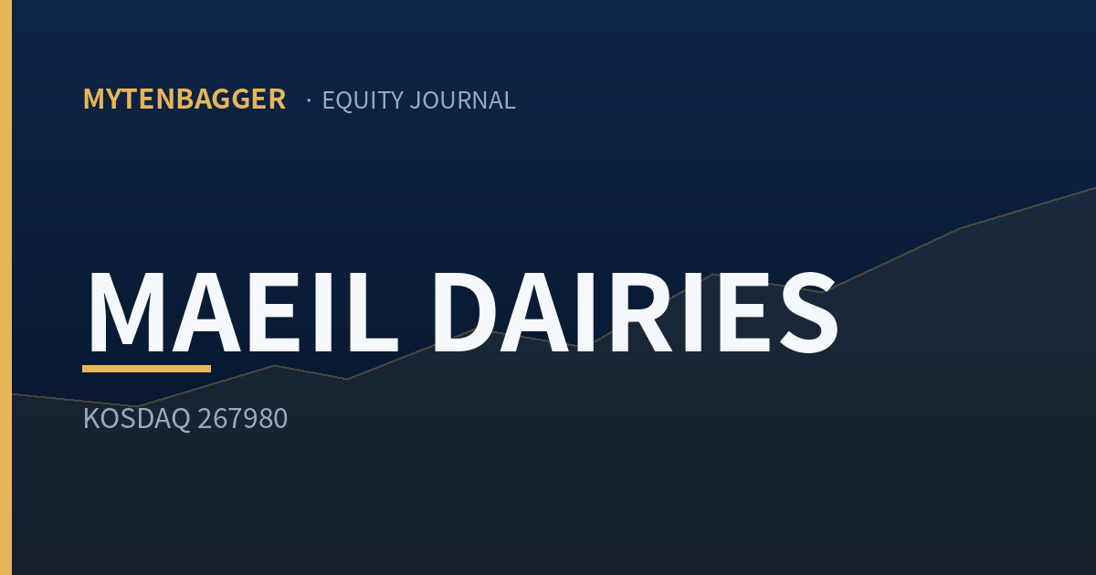 Maeil Dairies stock equity journal cover image