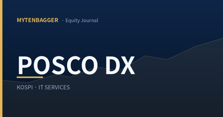 Cover image for POSCO DX stock and a quarter the size of its 2022 first quarter