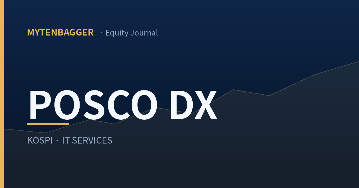 Cover image for POSCO DX stock and a quarter the size of its 2022 first quarter