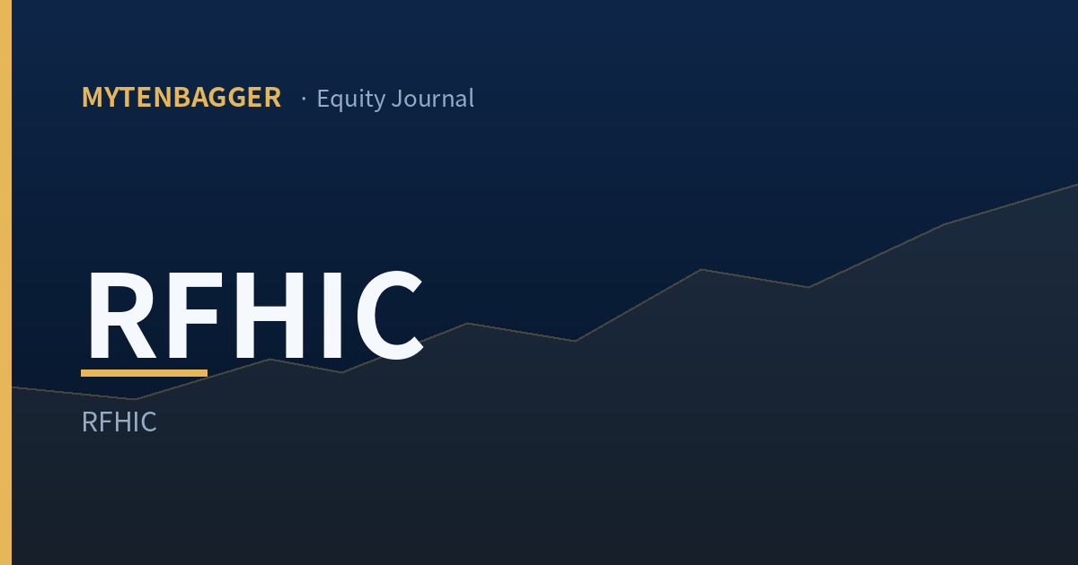 RFHIC stock journal entry cover image