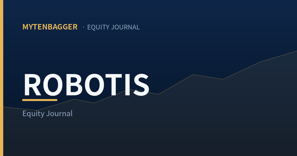 Cover image for the Robotis stock journal entry