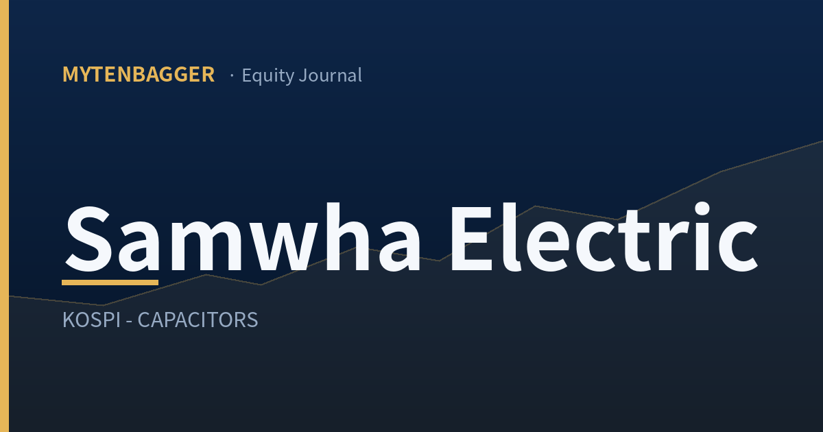 Samwha Electric Q2 Results: Net Worth Grew 18 Times Its Profit