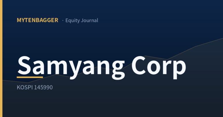 Samyang Corp stock analysis cover