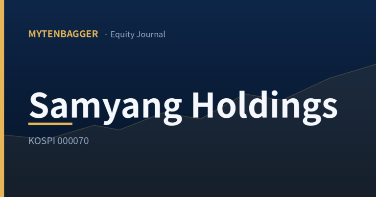 Samyang Holdings Stock in 2025: Equity Fell, Assets Did Not