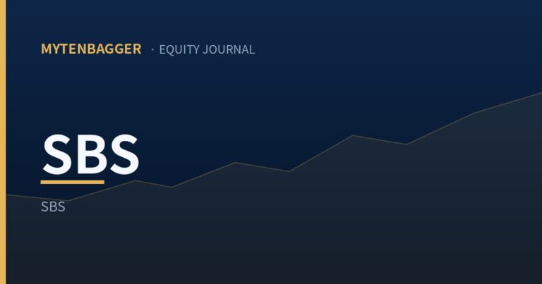 SBS Stock Is Priced Off a Book Value It Gave Back in Six Months
