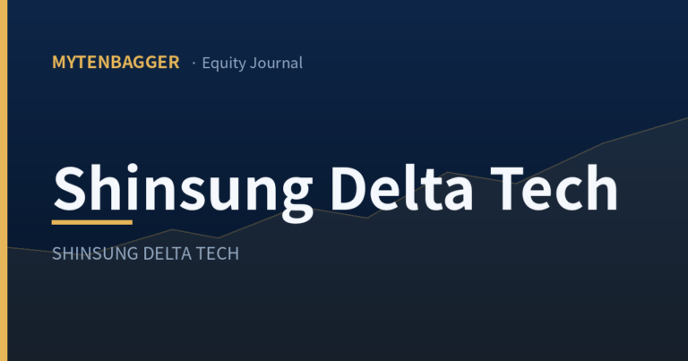 Shinsung Delta Tech equity journal cover image
