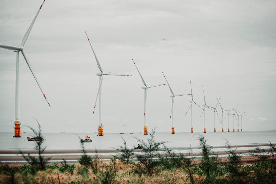 SK Ocean Plant stock analysis offshore wind farm at sea