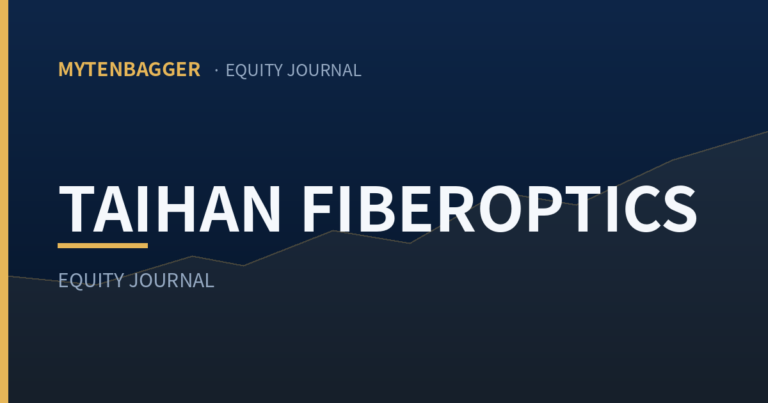 Taihan Fiberoptics equity journal thumbnail
