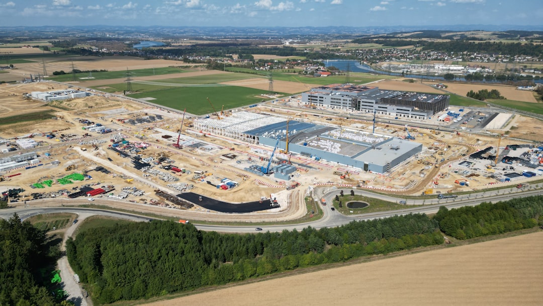 Wonik IPS stock demand context and a semiconductor fab under construction