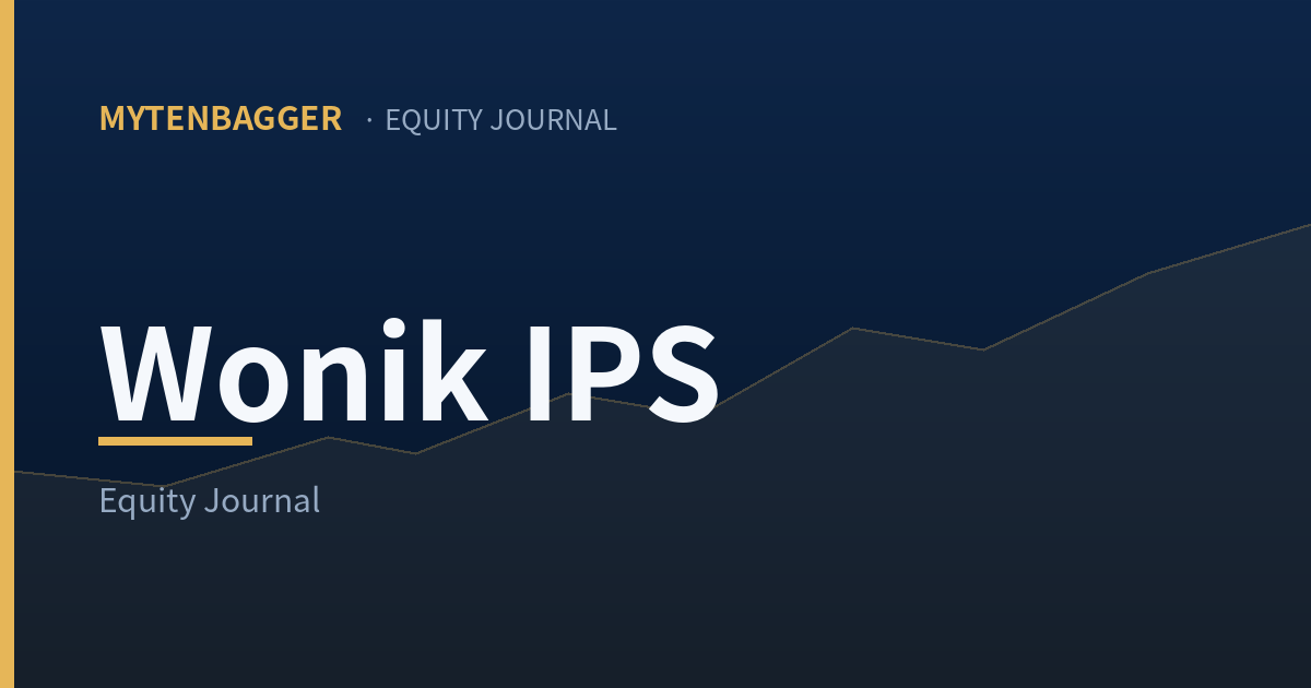 Wonik IPS stock analysis cover image