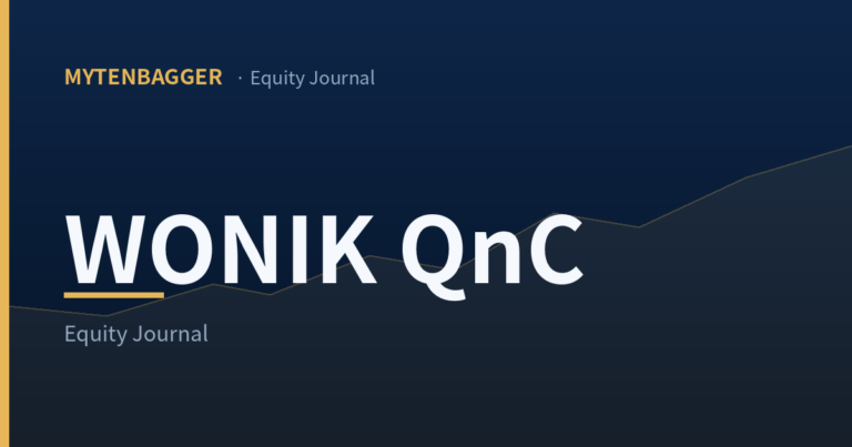 Wonik QnC equity journal entry cover image