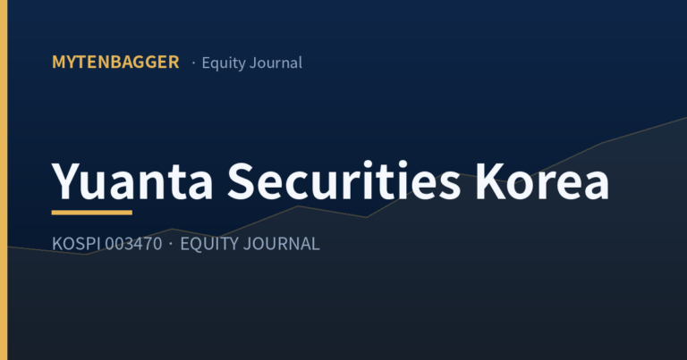 Equity journal cover image for a reading of Yuanta Securities Korea