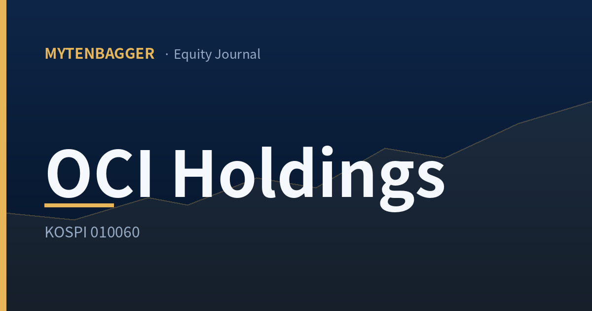OCI Holdings dividend journal cover image