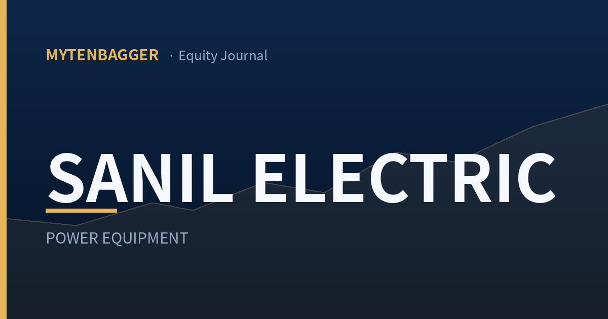 Sanil Electric Q2 Results: Orders Rose 163%, Sales 28%